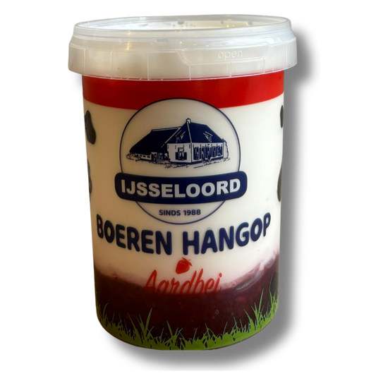 Boeren Hangop Aardbei – Romig en Fruitig